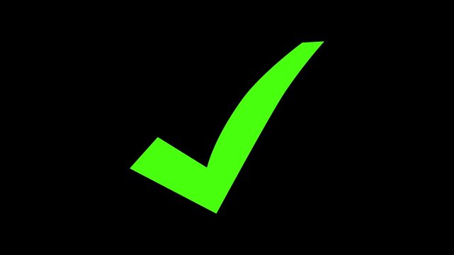 Simple minimal check mark symbolizing approval or completion