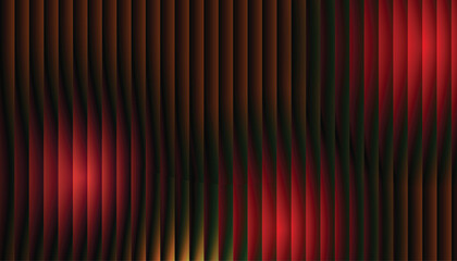 Warm red and bronze vertical stripes background with wavy ribbed curtain texture and gradient glow, abstract moody backdrop for banners posters, headers, slides, branding and apps