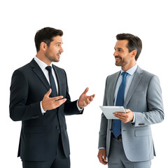 Fototapeta premium two businessmen shaking hands