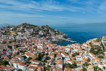Aerial view of Hydra island