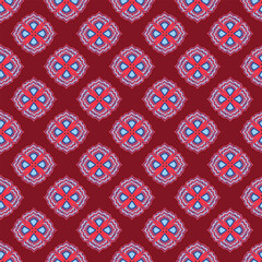 La Dolce Vita seamless pattern. Vector Italian summer food, sardines, picnic, lobster, tomatoes, vine. Cute hand drawn food wrap, Mediterranean kitchen wallpaper, textile design, print, background