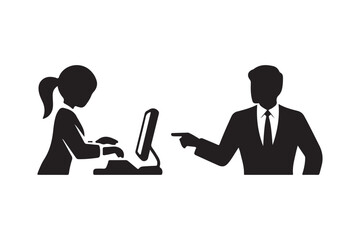 Business colleagues working together at a computer