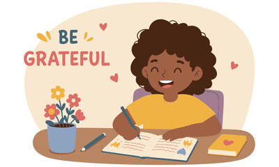 Kids good habit and behavior illustration 