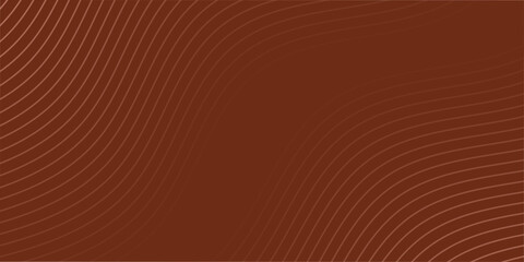 Abstract background with lines and waves. Medium banner size. Element for design isolated. Vector background for brochure, booklet, flyer, poster. Brown gradient