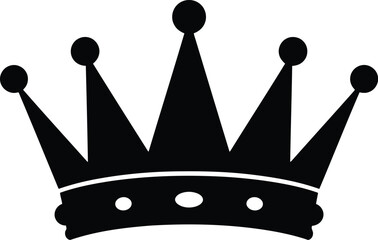 Royal crown symbol majestic royalty regal authority power leadership icon vector