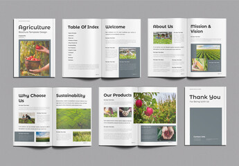 Agriculture Brochure Template Design