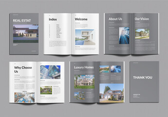 Real Estate Brochure Template Design