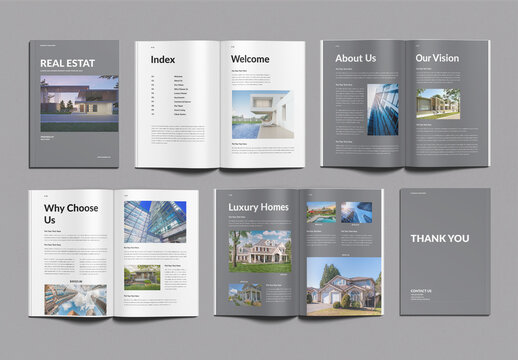Real Estate Brochure Template Design