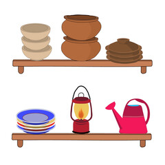 set of kitchen utensils