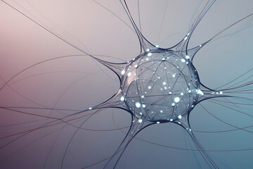 Dynamic neural network visualization sparks ideas for innovation, connection, and complex system exploration.