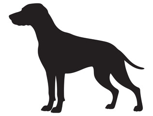 WEIMARANER DOG SILHOUETTE