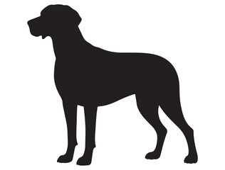 WEIMARANER DOG SILHOUETTE