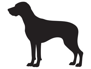 WEIMARANER DOG SILHOUETTE