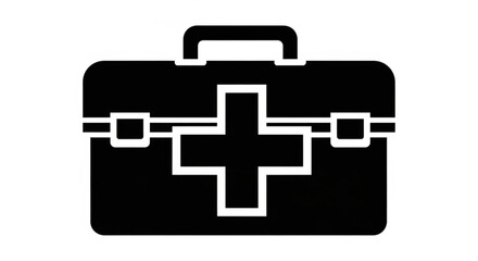 First aid kit vector illustration, representing medical assistance, emergency preparedness, and healthcare