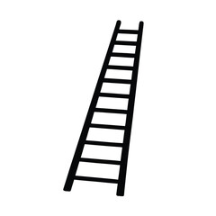 Sailor element isolated rope ladder on white background