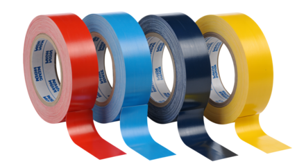 Vibrant colorful rolls of durable gaffer tape for professional event production, stage marking, and creative projects