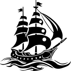 Ornamental Floral Design A classic black and white floral design element featuring elegant, curved leaves and intricate detailing. Perfect for use in decorative borders, logos