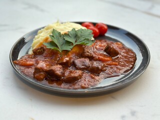 meat with vegetables