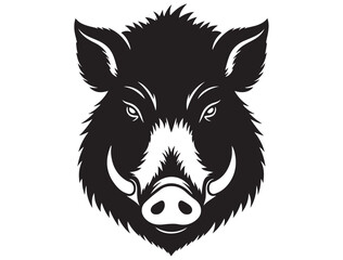 WILD BOAR HEAD SILHOUETTE