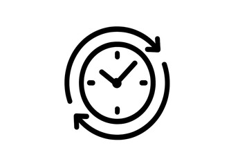 Time Management Clock Icon