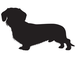 WIREHAIRED DACHSHUND DOG SILHOUETTE