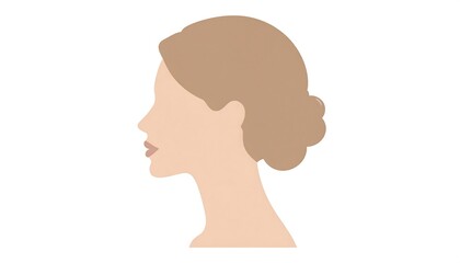 Profile of a woman's head