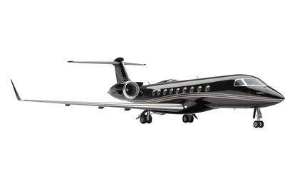 Sleek black private jet ready for takeoff offering luxury travel and executive transport worldwide