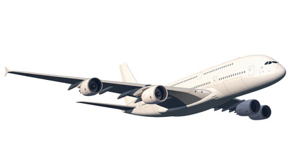 Modern passenger jet in flight, showcasing aviation technology and travel possibilities for your project
