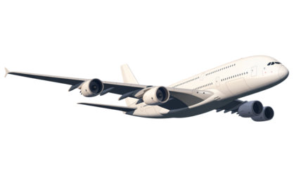Modern passenger jet in flight, showcasing aviation technology and travel possibilities for your project