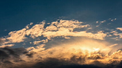 The sky is incredibly beautiful with clouds