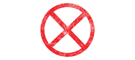 prohibited sign icon with red circle and diagonal line, symbolizing restriction, ban, or no entry, vector illustration 