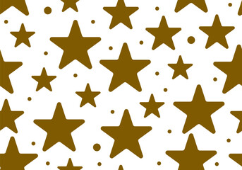Obraz premium Golden star seamless pattern for Christmas and New Year background. Seamless pattern. Stars texture. Merry Christmas and Happy New Year design. Winter holiday. Happy holiday. Decor for the New year