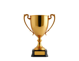 Golden Trophy on Black Base Symbolizing Achievement and Success