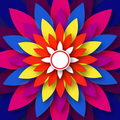 Flower Pattern Design. Colorful Diwali Digital Background, Abstract vector illustration. Diwali Decoration, Diwali Social Media Post, Poster, Banner, Diwali Diya Design,	