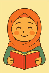 Beautiful young hijab woman smiling portrait,