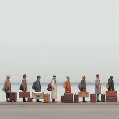 group of people traveling