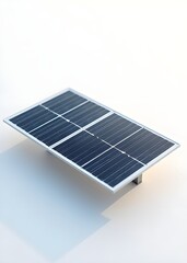 Solar Panel Miniature Model Isolated on White