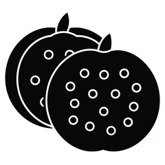 pumpkin cookies vector icon