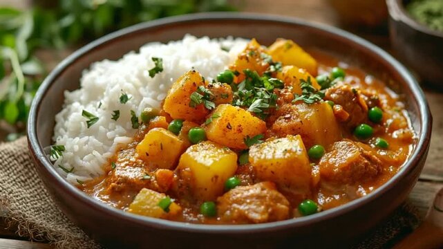 flavorful cau cau de mondongo stew peruvian cuisine, orbit video