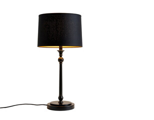 Elegant Black Table Lamp with Soft Glow for Cozy Interiors