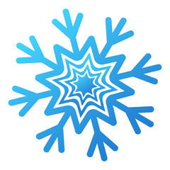 Christmas blue cold isolated beautiful snowflake symbol design