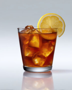 Refreshing Iced Tea Served With Lemon Slices for a Sunny Afternoon