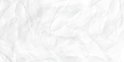 Paper texture Crumpled White. close up white crumpled paper background. Top view.