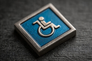 Flat Wheelchair Accessibility Icon Symbol for Disability Access in Websites and Print"