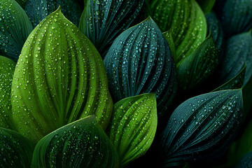 "Fresh Green Leaves Background for Natural and Eco-Friendly Design"