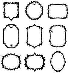 Spooky Halloween Frames for Festive Designs and Terrifyingly Fun Invitations