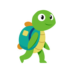 Fototapeta premium funny turtle cartoon