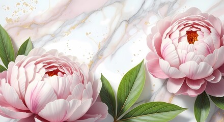 Elegant floral wallpaper with soft petals artwork, a classic wall mural featuring a vintage botanical illustration with a textured background and pastel flower design