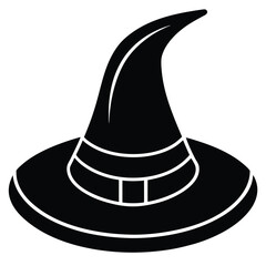 witch hat  classic  vector icon
