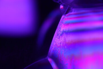 Purple chemical reflections, phenomenal abstract photography, phenomenal liquid surfaces,...
